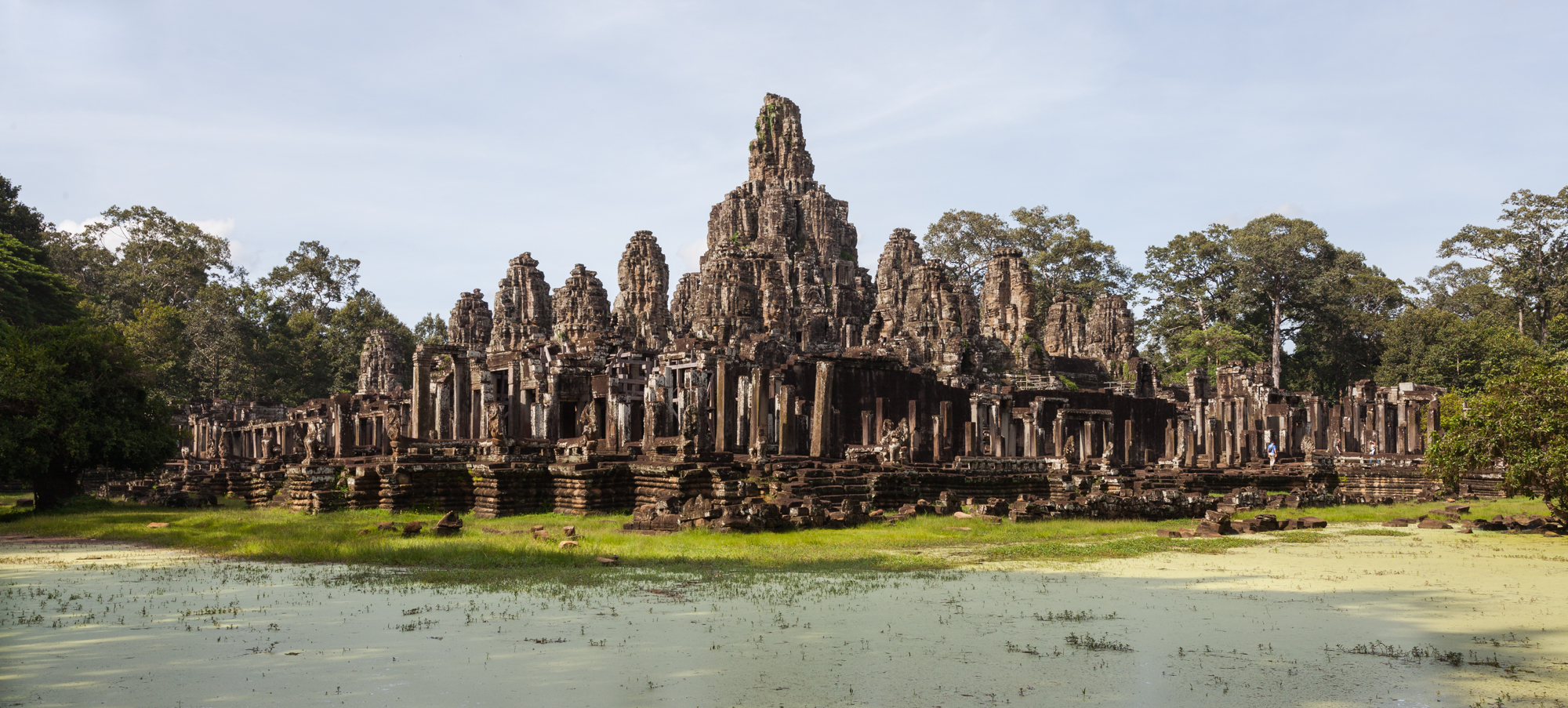 Bayon, Khmer temple constructed in the late 12th or early 13th century and located in the ancient city of Angkor, today Cambodia.