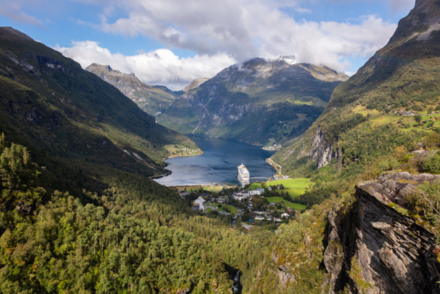 Geirangerfjorden from Flydalsjuvet‎, Norway