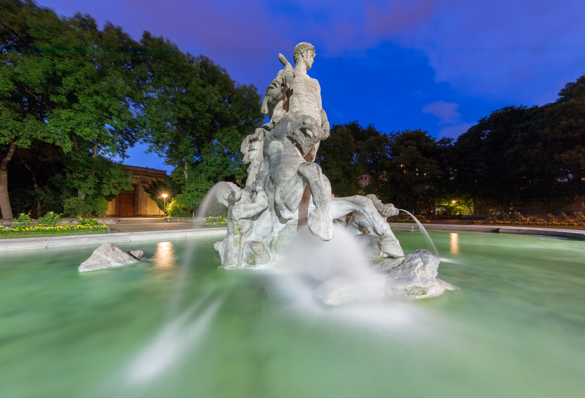 Neptune Fountain, Old Botanic Garden, Munich, Germany