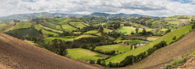 View from Julio Andrade, Carchi Province, Ecuador.